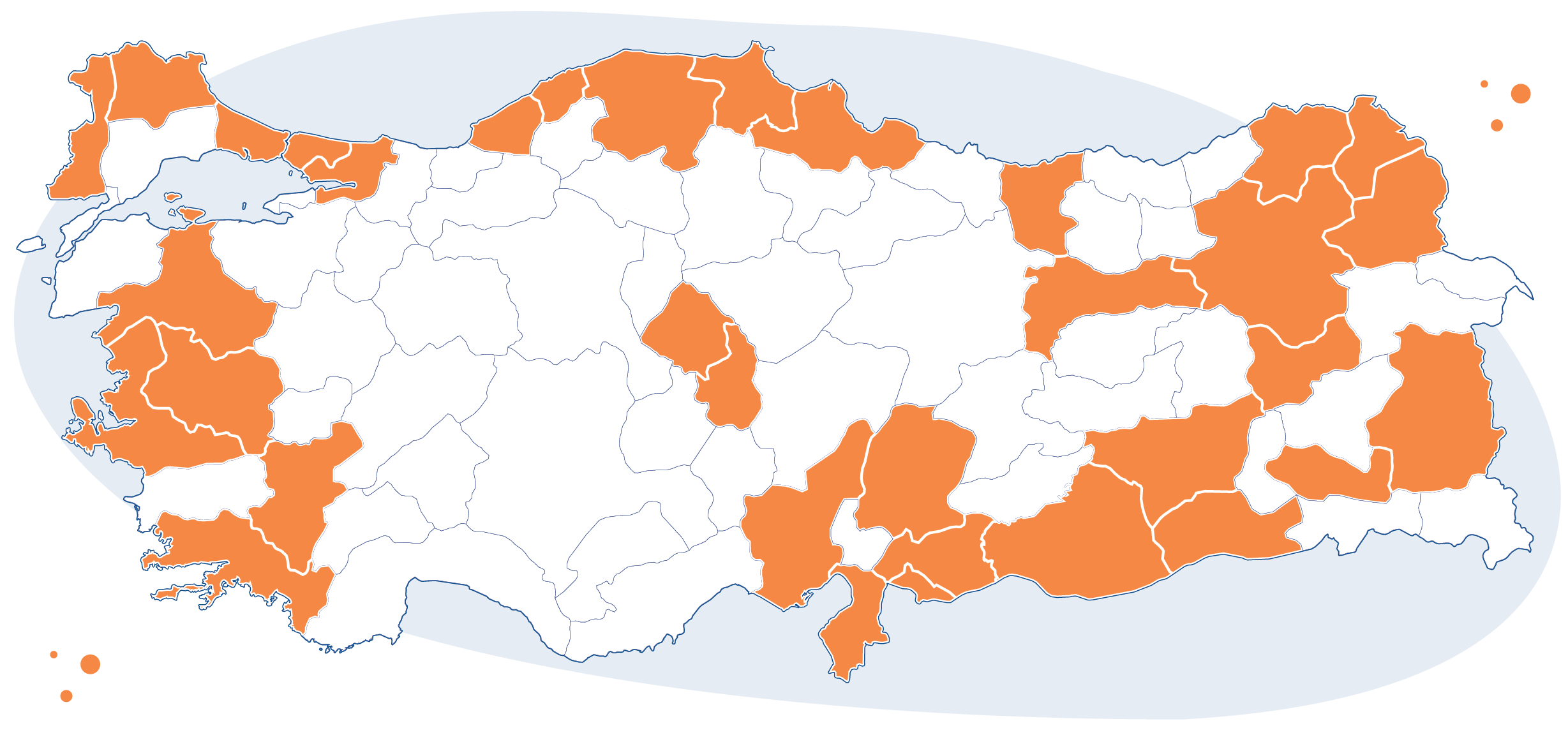 CIP çalışmalarının ulaştığı 33 şehir