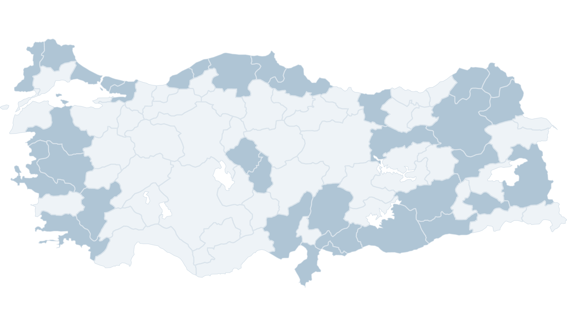 CIP çalışmalarının ulaştığı 33 şehir